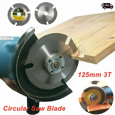 £6.20 • Buy 125mm 3T Circular Saw Blade Carving Disc Carbide Wood Cutting For Angle Grinder
