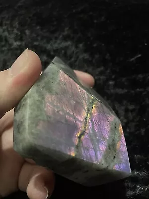 Labradorite Crystal Freeform With Purple/Rainbow Flash 223g • £10