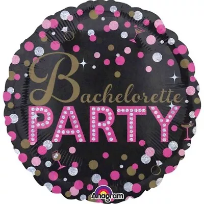 Hen's Bachelorette 2-sided 45cm Balloon Party Supplies Decorations • $10.95