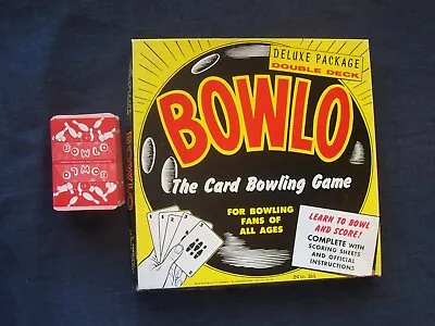 $13.95 • Buy Bowlo, The Card Bowling Game, © 1957 No. 21 By Feature Games, Vintage & Nice