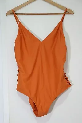 $150 • Buy BRAND NEW Tigerlily Lleo Citris Orange One Piece Swimsuit - Size 16 - RRP $190
