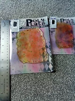 Crafty Roo Designs 'Distressed Rectangles' POLY PLATES • £4