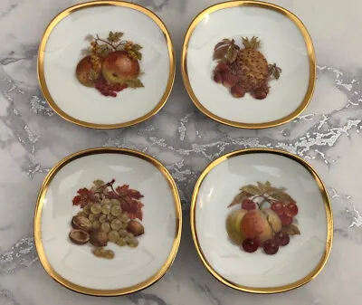 Alboth And Kaiser Mini Fruit Plates Set Of 4 Made In Western Germany 1599 • $18