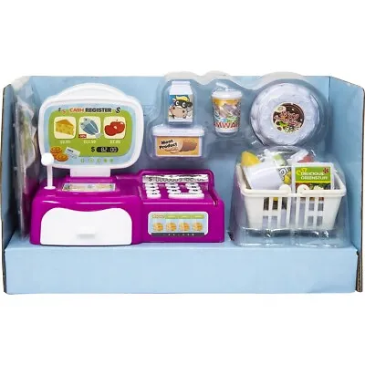 Checkout Cash Register Till Supermarket Accessories Toy Girls Kids Xmas Gift New • £8.99