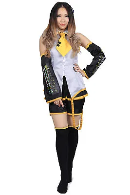 Akita Neru Cosplay Vocaloid Family Costume Outfit 1st Version Size Kid-US3XL • $89.98