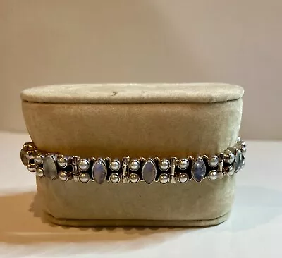 Nicky Butler Bracelet Pearl & Moonstone Silver 7 Inch Bracelet • $80