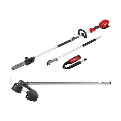 Milwaukee QUIK-LOK Pole Saw 10  18V Brushless W/ 16  String Trimmer Attachment • $451.78