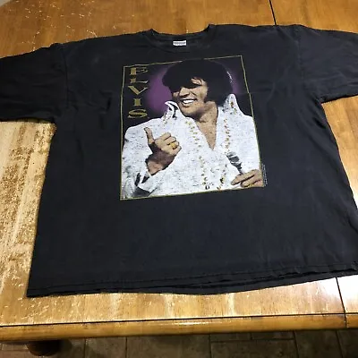 Vintage 2000 Elvis Presley 3XL Plus Size 23rd Anniversary Shirt Double Sided • $19.99