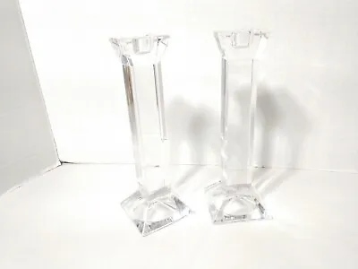 Beautiful Villeroy & Boch Crystal Glass Candlesticks Candle Holders Austria • $39.95