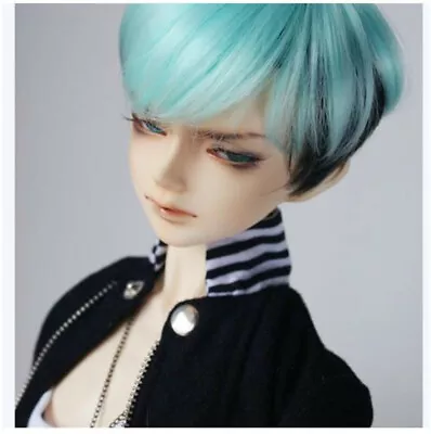 BJD Doll Wig 1/3 8.5-9.5  SD MSD MDD 7-8  1/4 YOSD BB 1/6 Blue Mix Black Hair • $24.99