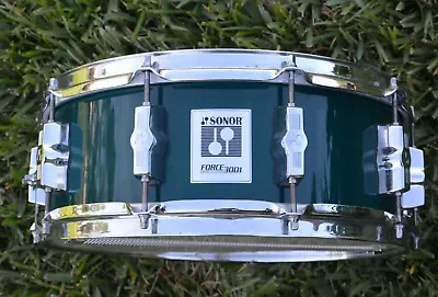 SONOR 14X5.5 10-LUG FORCE 3001 BLUE GREEN LACQUER SNARE DRUM For YOUR SET! J709 • $179.95