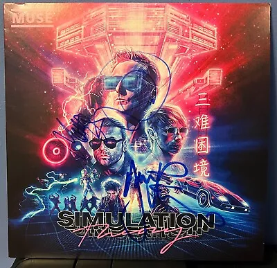 Matt Bellamy & Dominic Howard Signed Muse Simulation Theory 12  Lp Album • $349.99