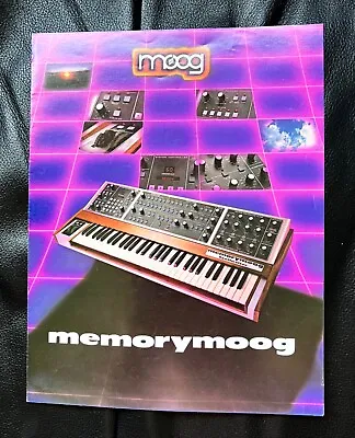 Moog Memorymoog Brochure Color GC Some Writing Vintage Original 4 Pages • $39.99
