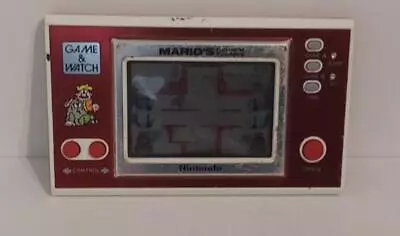 Mario’s Cement Factory Nintendo Game & Watch ML-102 1983 Tested And Working Rare • $79.95