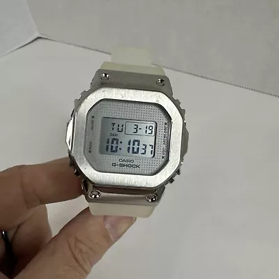 Casio G-shock Gm-s5600sk Steel Bezel Compact Silver/white Digital Watch • $89.99