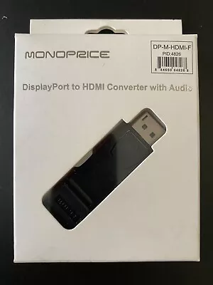 New Monoprice Displayport To Hdmi Converter With Audio Dp-m-hdmi-f • $10