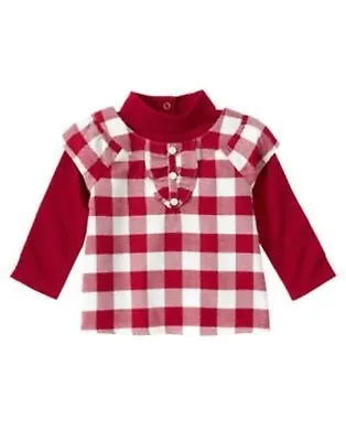 $9.99 • Buy Gymboree Penguin Chalet Red Checker Woven Top 6 12 18 24 2t 4t 5t Nwt