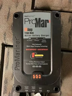 ProMar/ProMarine Marine Battery Charger 13 Amp Triple Bank 553 Model 31413 • $135