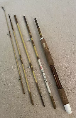 VINTAGE BERKLEY Buccaneer TRAVEL-PACK 5 PIECE SPINNG FLY ROD B5C-7ft W/Case • $55.19