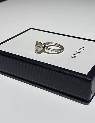 Gucci Ring Hortus Conclusus Bull Head .925 Sterling Silver Size 8IT Men's • $179.99