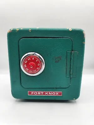 Vintage Safe Combination Fort Knox Mini  Bank Toy Metal Collectible • $20