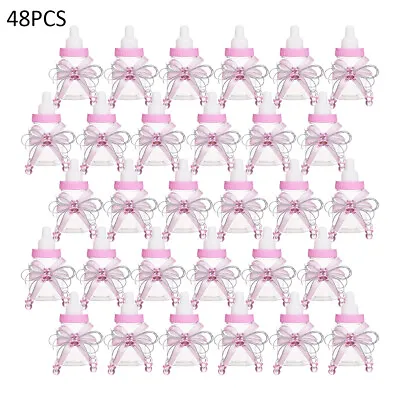 24PCS Mini Candy Boxes With Bowknot Baby Shower Cute Party Favour Sweet Bottle • £11.60