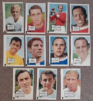 11 X A&BC Gum Football Star Posters 1967 • £15