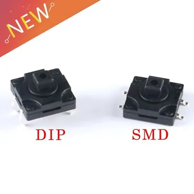 10Pcs 4Pin 12x12x7.3 Mm Micro Tactile Switches Square Push Button Tact  • $3.95