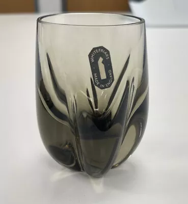 £25 • Buy Vintage Whitefriars 5 Lobed Vase 9392 Smoky Grey C1957 Geoffrey Baxter