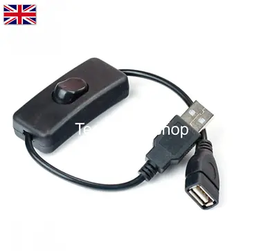 £4.49 • Buy USB Cable With Power Switch On Off Toggle  Control Raspberry Pi Arduino USB 2