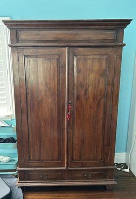 $80 • Buy Large Wooden Bali Style Wardrobe - Great Condition