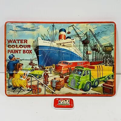 Vintage Page London Water Colour Paint Box Lithograph Tin Made In England • $61.95