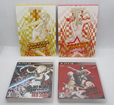 PS3 NO MORE HEROES Regular Edition & Red Zone Ver. W/ Portraits Japan Import • $104.39