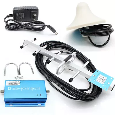 CDMA 850MHz Cell Phone Signal Booster Repeater Amplifier&Antennas Yagi Kit&Cable • $39.90
