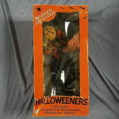 Halloweeners Collectable Animated & Illuminated Scarecrow 1980s Halloween Figure • $98.80
