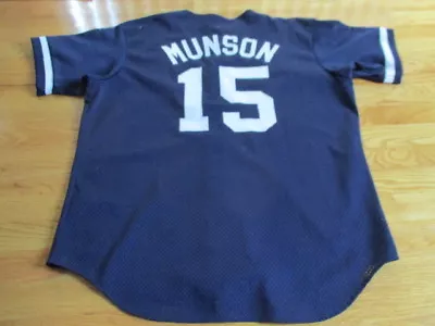 Majestic Diamond Collection THURMAN MUNSON No 15 NEW YORK YANKEES LG Mesh Jersey • $125