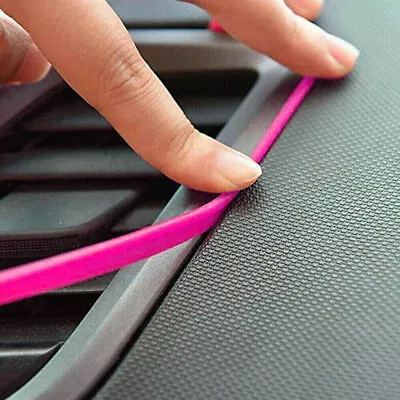 5M Car Decor Pink Point Edge Gap Door Panel Molding Line Interior Accessories • $7.69