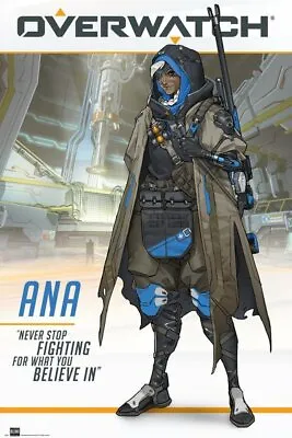 $9.95 • Buy Poster Overwatch Ana Amari PlayStation 4 Xbox One Nintendo Switch