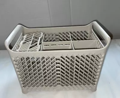Dishwasher Silverware Utensil Basket Maytag 5 Section Beige 9.5x6” Rectangle • $12.99