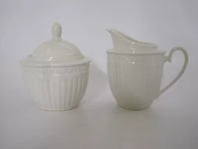 Mikasa Italian Countryside Sugar Bowl And Creamer Set Off White Farmhouse • $35.99