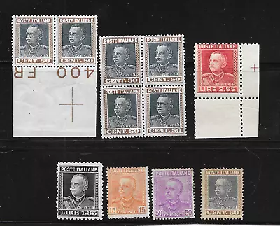 ITALY - 1927/1929 Victor Emmanuel III Definitives - Nice Mint Selection - MNH/MH • $1.23