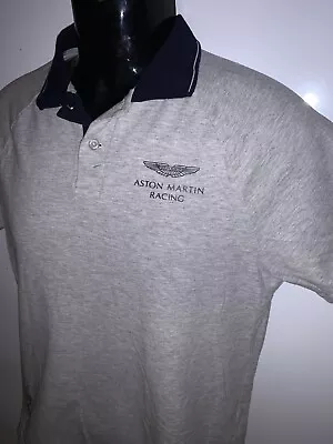 ASTON MARTIN RACING ~ Hackett Gray Polo Shirt - Mens Size Small S • $34.99