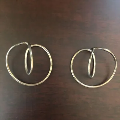 Georg Jensen Sterling Silver Vintage Earhook Earrings • $329.99