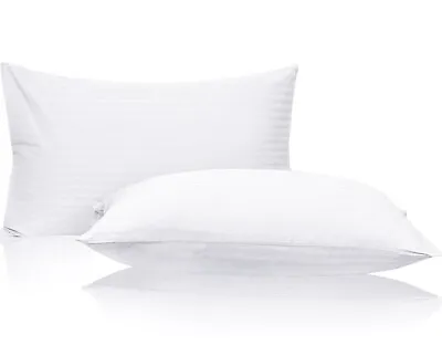 Egyptian Cotton Pillow Protectors With Zipper Standard Qeen King Size • $6.49