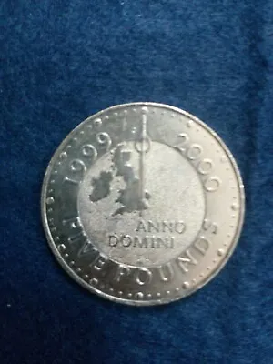 £45 • Buy £5 Five Pound Silver Coin 1999-2000 Millenium Anno Domini - Uncirculated
