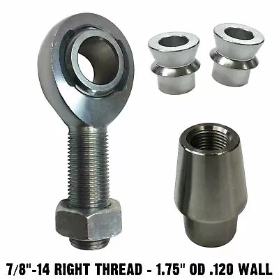 RIGHT 7/8  Chromoly Heim Joint Rod End & High Angle Spacers 1.75  OD .120 Wall • $42.99