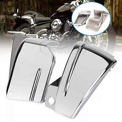 $35.98 • Buy Chrome Battery Side Fairing Covers For Yamaha V-Star 650 XVS650 Custom Classic