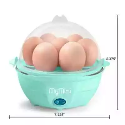 Mymini Premium 7-Egg Electric Cooker Eggs Boiler One -Touch Cooking Teal • $11.25