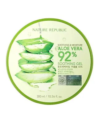 Nature Republic New Soothing Moisture Aloe Vera Gel 92 Percent Korean Cosmetics • $20.95