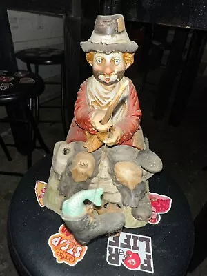 Melody In Motion Willie The Hobo Porcelain Statue Figure Clown- BOOK • $30